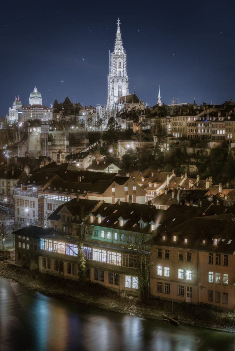 hdr berna dall'alto verticale con acqua
